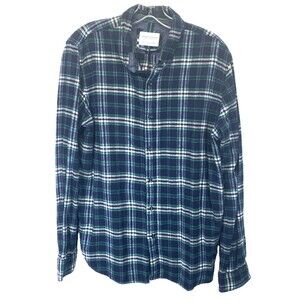 Dawson & Brooks American Heritage Men's Sz L Long Sleeve Button-Up Flannel Shirt